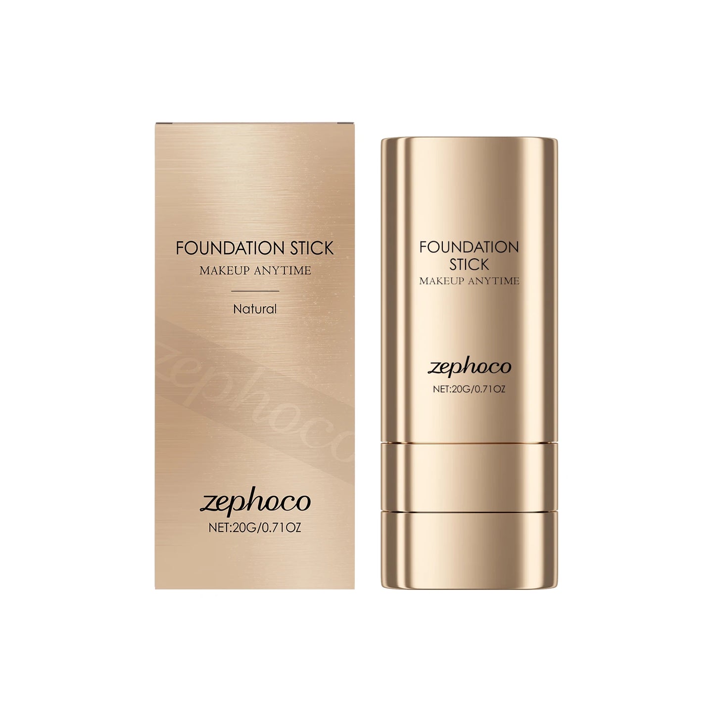 2-in-1 Foundation Stick for Uneven Skin Tone Lightweight and Adherent Moisturizing Natural Concealer Clear Matte Foundation