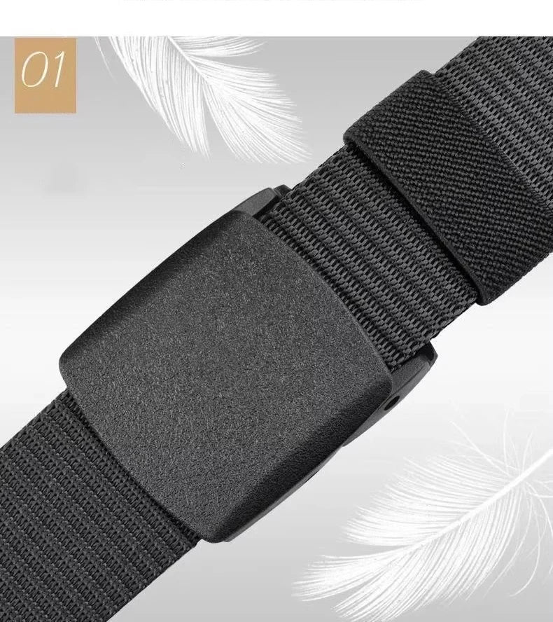 Men Women Jeans Belts 120cm With Buckle Adjustable Belt Metal Free Belts Outdoor Hunting Multifunctional Tactical Canvas Belt