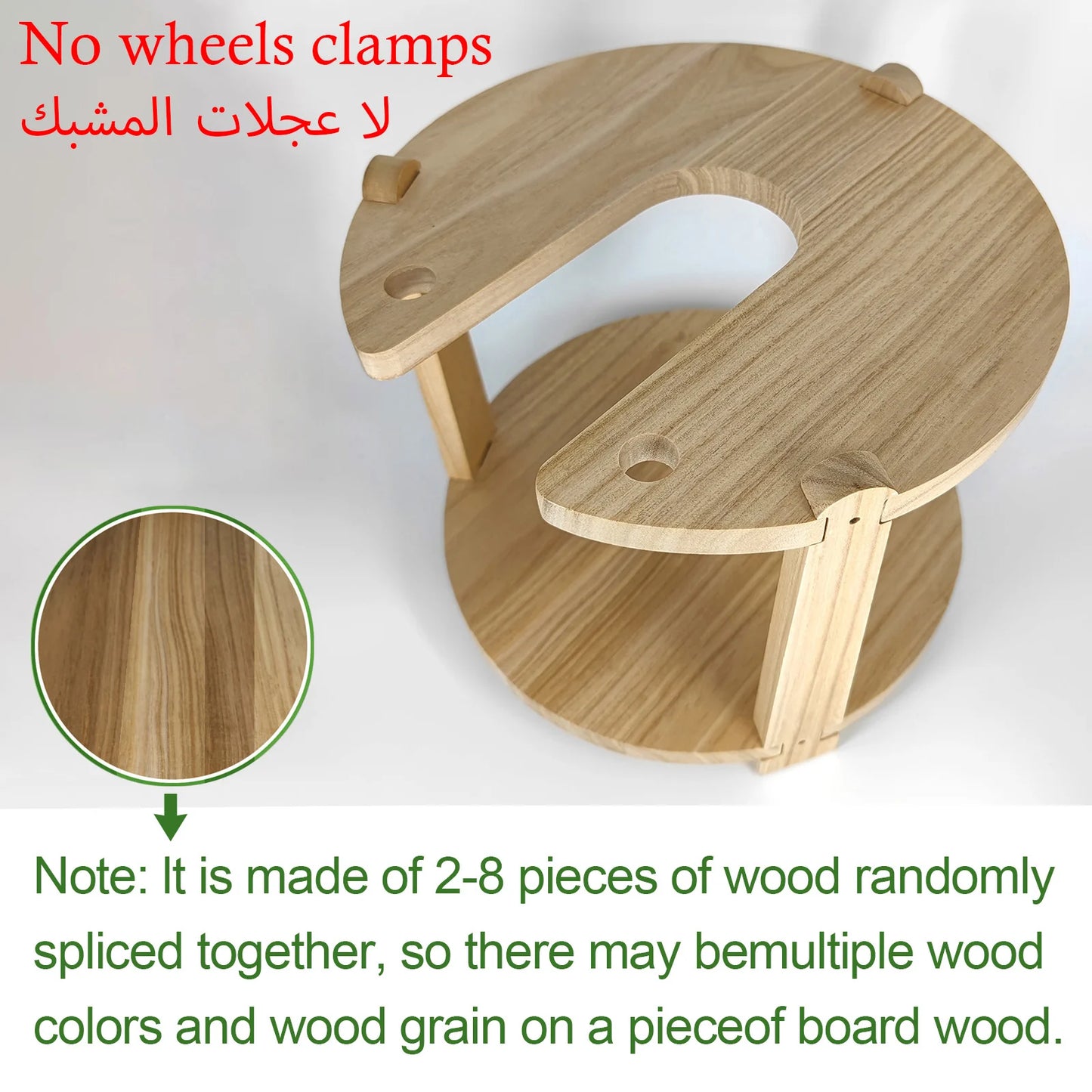 Shisha Stand Portable Wooden Hookah Table Holder Station With Wheels Rolling for Vase protection Hose Clamp Nargile Accessories