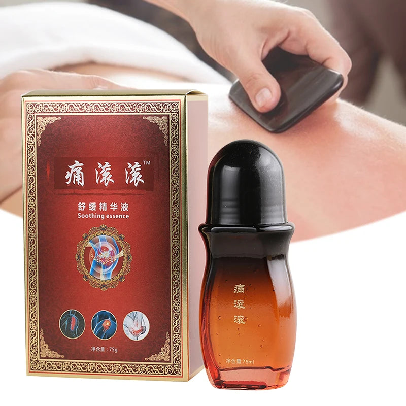 Guasha Oil Massage Muscle Sprain Bruises Lubricating Smooth Promote Blood Circulation SPA Massage Tool Health Care 75ML