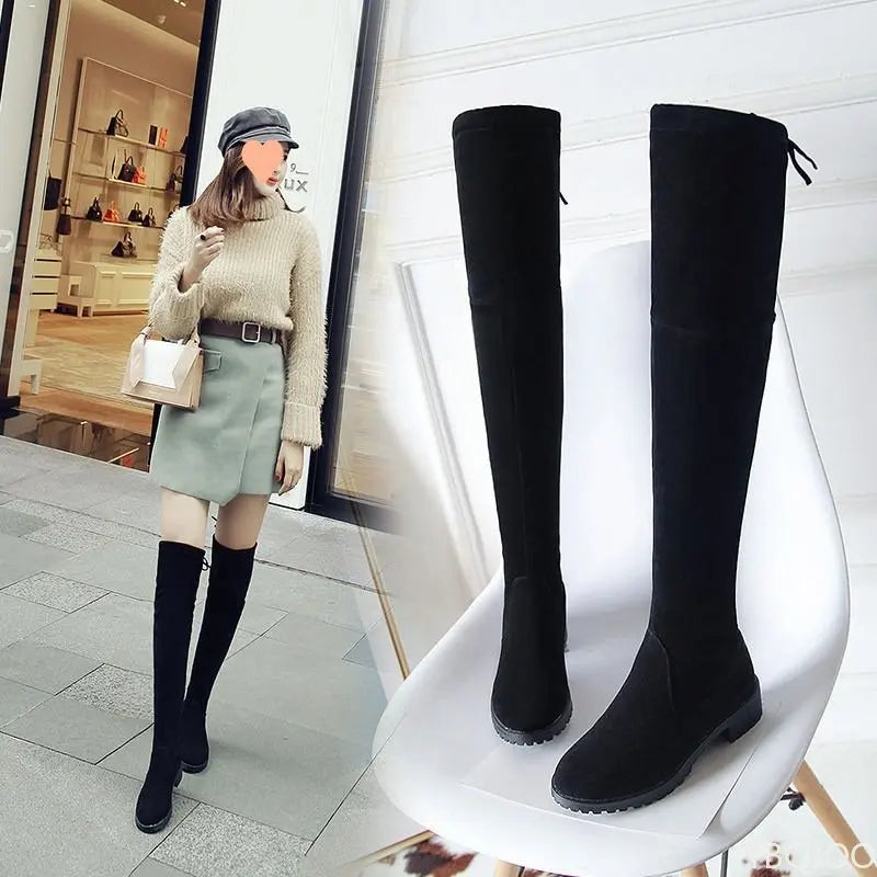 Women Shoes 2022 Winter Shoes Women Boots Fashion Waterproof Snow Boots for Women Over The Knee Thigh High Boots Botas De Mujer
