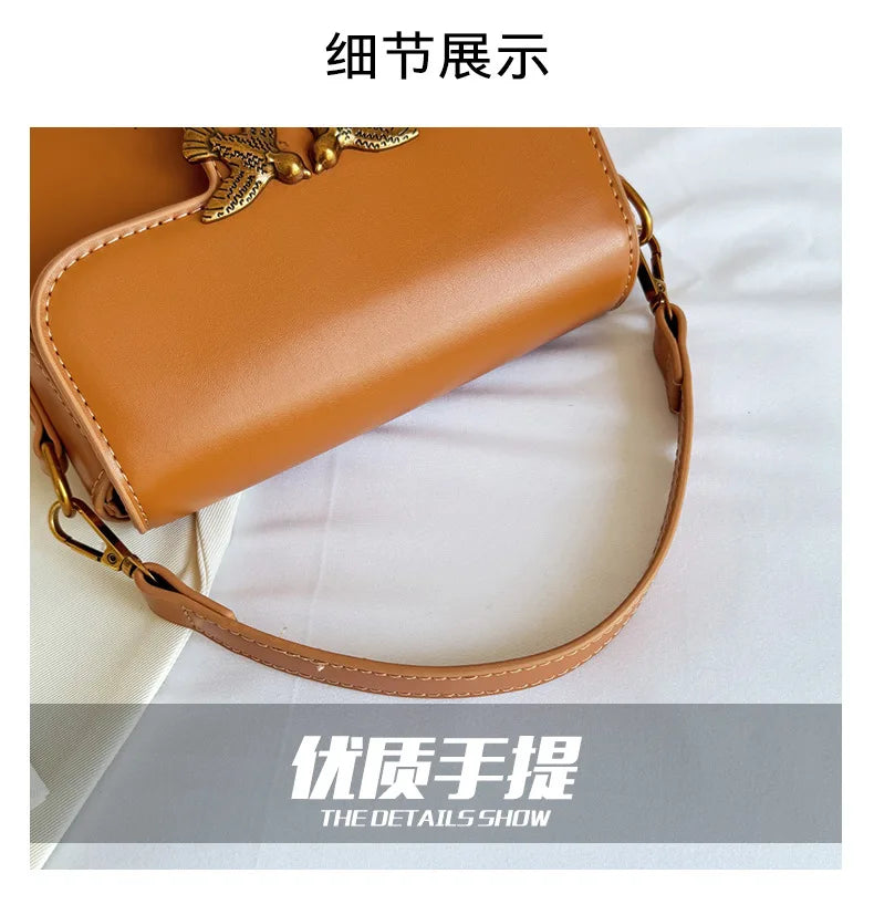 Ladies' Handbag, Swallow Bag, High-end, Fashionable, Versatile, Single Shoulder Crossbody Bag, Small Square Bag, Commuting Bag