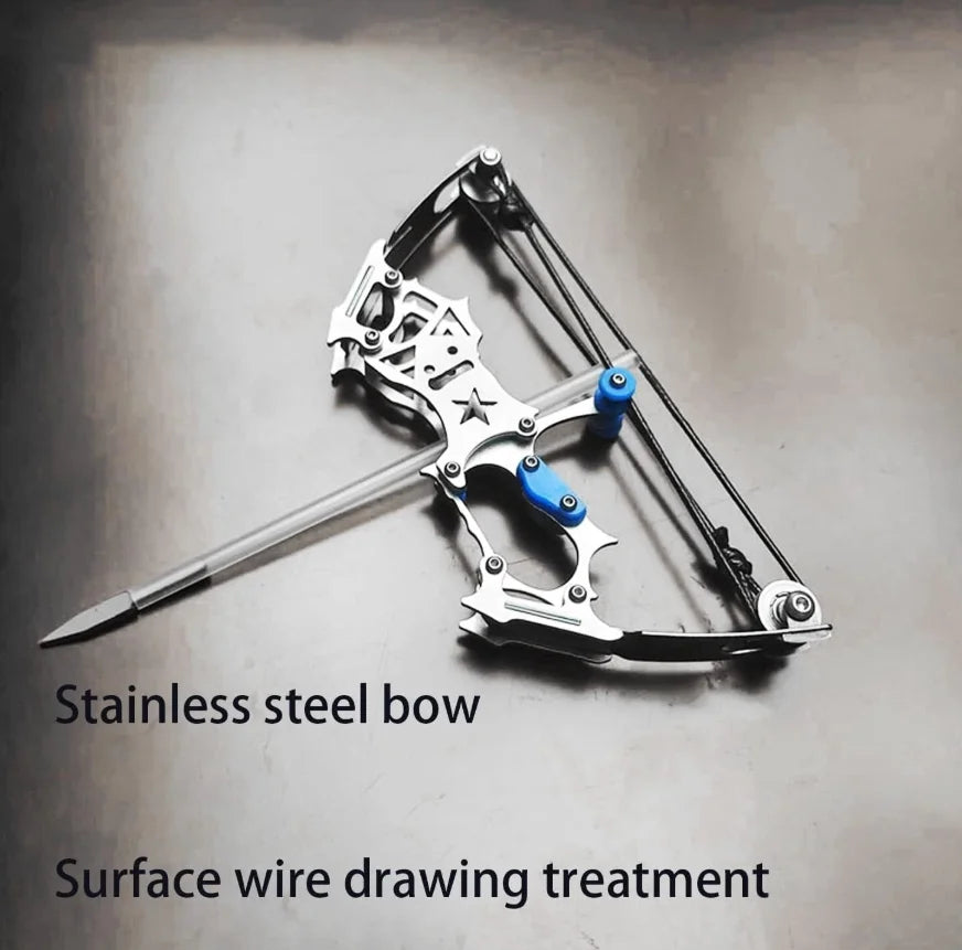 Archery 5.9'' 7.5" Mini Compound Bow and Arrows Set Pocket Bow Target Shooting Gift