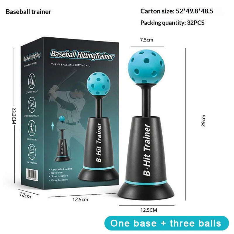 Baseball Batting Hitting Trainer Heavy Stable Base Solo Training Aid for Beginner Players Skill Practice Home Backyard Use