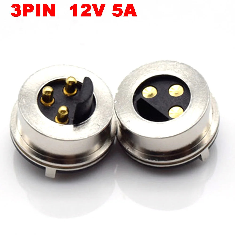 1Pair 2/3/4/5/6Pin waterproof high current magnet suction spring pogo pin male female probe DC power charging magnetic connector