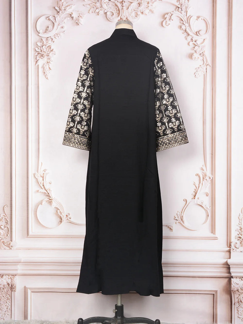 Women Elegant Dresses Eid Muslim Sequins Maxi Dress Jalabiya Morocco Party Robe Evening Dresses Dubai Abaya Kaftan Arab Vestidos