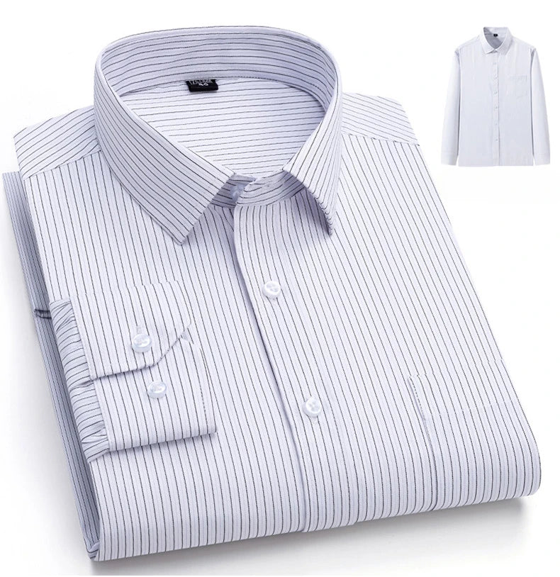 New in shirt elegants cotton long-sleeve shirts for men slim fit Casual plain shirt plaid designer tops soft houndstooth clothes
