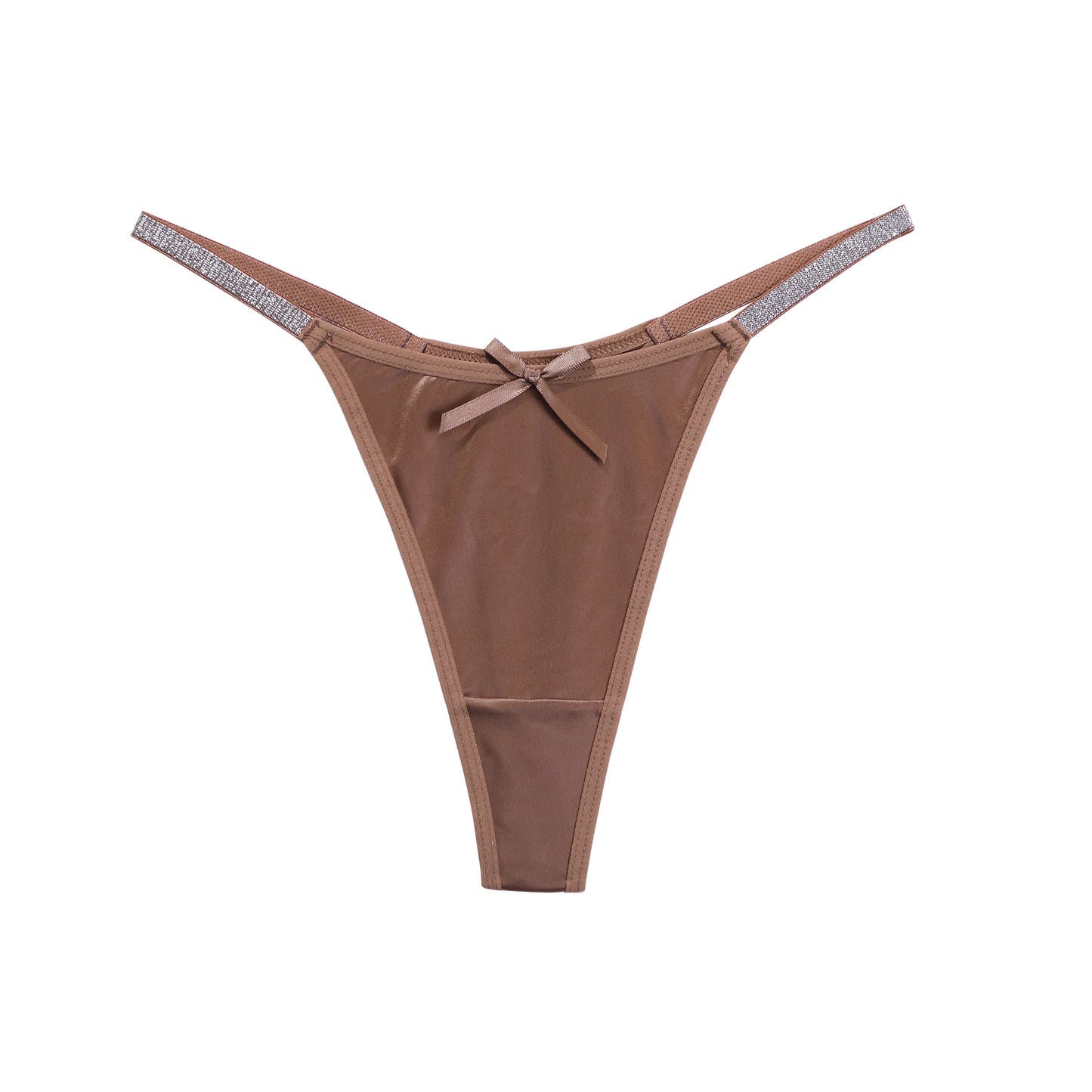 Thong Briefs for Women Soft Comfortable Solid Color Sexy Underpants with Thin Belt Female Lingerie Women's Thong