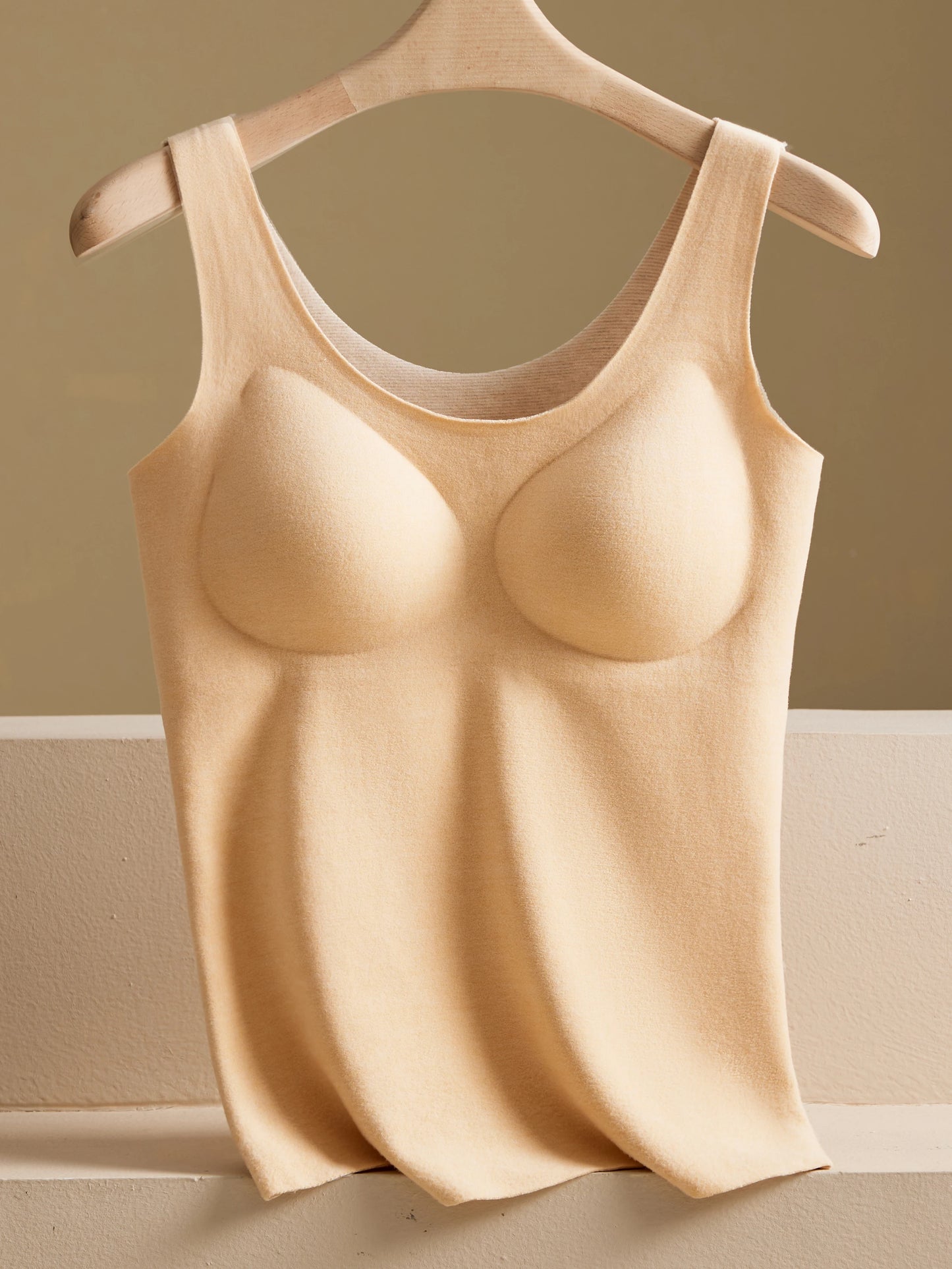 Women's Thermal Vest with Chest Pad 2024 New Autumn and Winter Seamless Thermal Clothing Double Layer Velvet Thermal Intimates