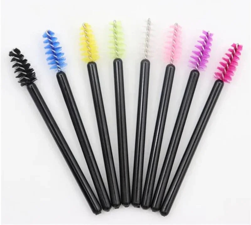 50/100 Disposable Eyelash Micro Brush Eyebrow Comb Mini Mascara Wand Applicator Microbrush Lash Extension Supplies Makeup Tools