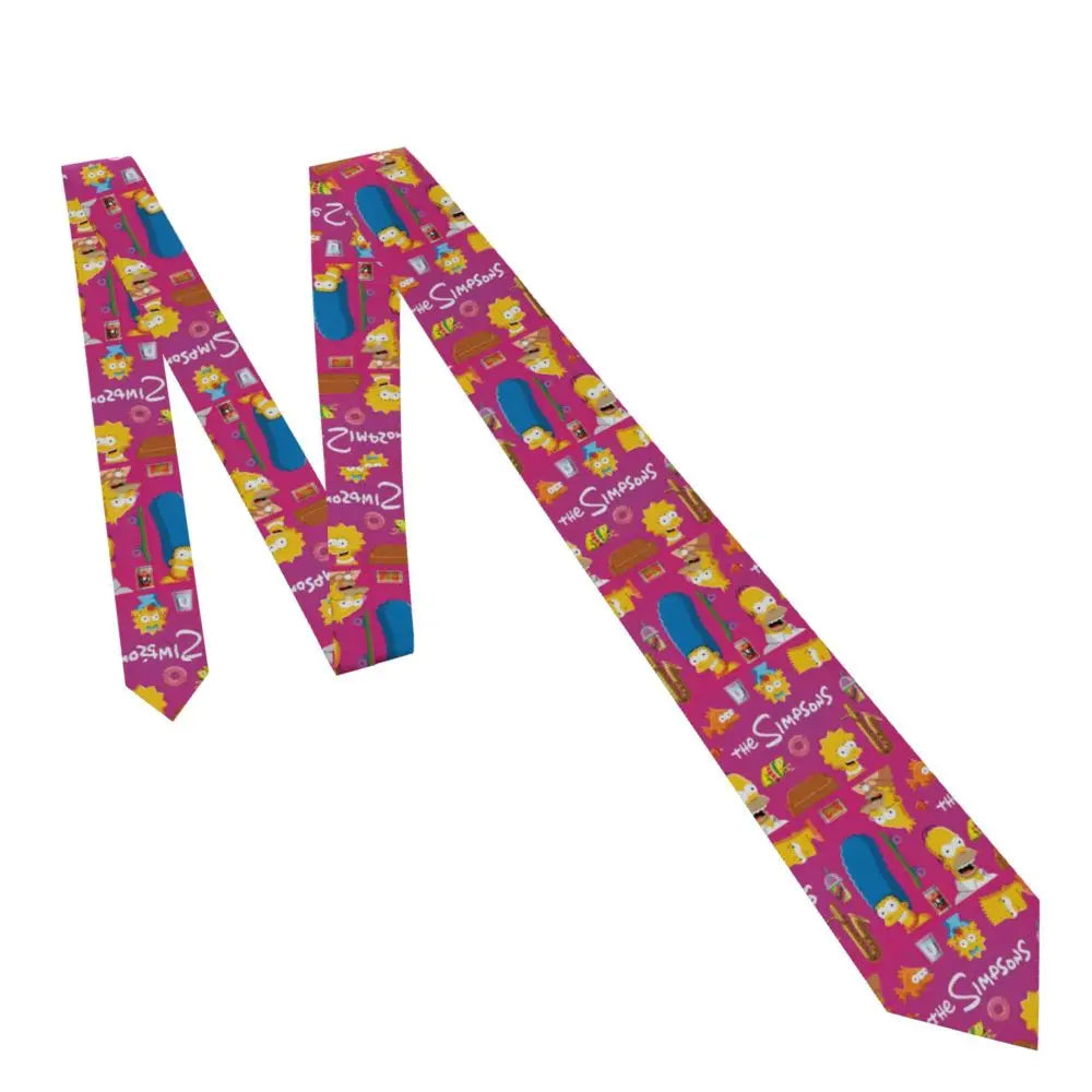 Personalized The S-Simpsones Homer Neck Ties Men Formal Silk Wedding Neckties