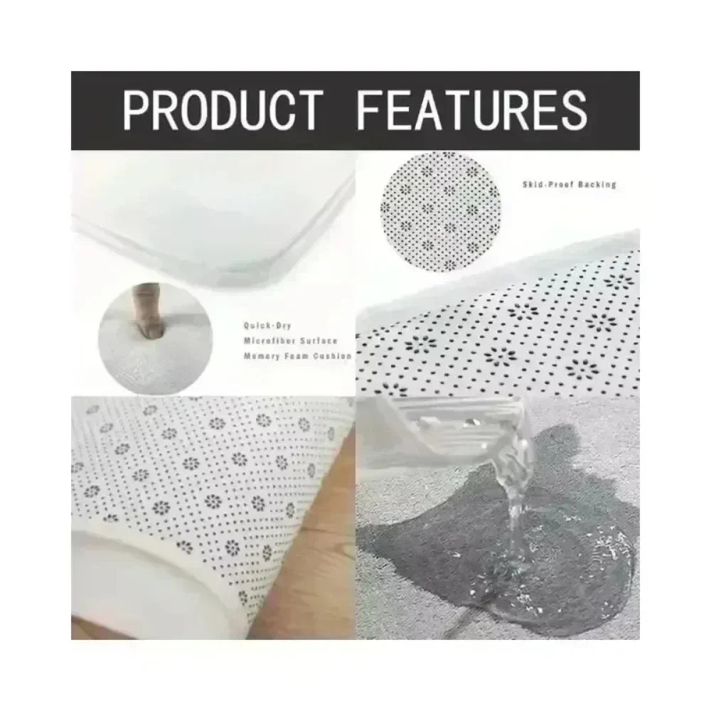 Marble Rug Runner Modern Non-Slip Entryway Decor Tile Design for Kitchen Hallway and Dining Room Floors Home Decoration Carpets