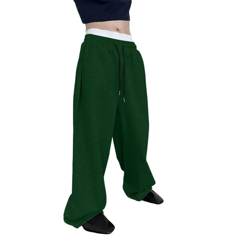 2025 New Korean style Sweatpants Sport Pants Men Running Pants Spring Summer Loose Casual Sweat Pants Straight Jogging Pants Men