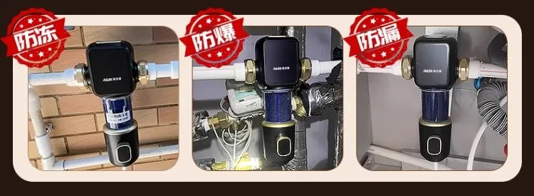 220V AUX Whole House Water Filter Automatic Backwash Stainless Steel Purifier for Home WCL