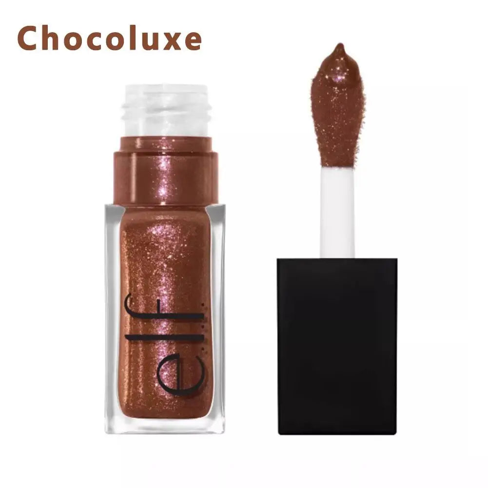 Elf Divine Wine Shiny Lip Glaze Crystal Glossy Finish Long-Lasting Lip Color Cosmetic Beauty Product