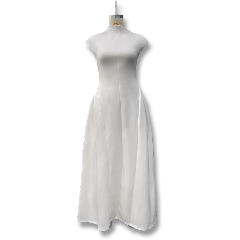 Evening Dress Dresses 2025 Woman Vestidos A-line Women's Clothing Solid Color Sleeveless Party Prom Banquet Temperament Elegant