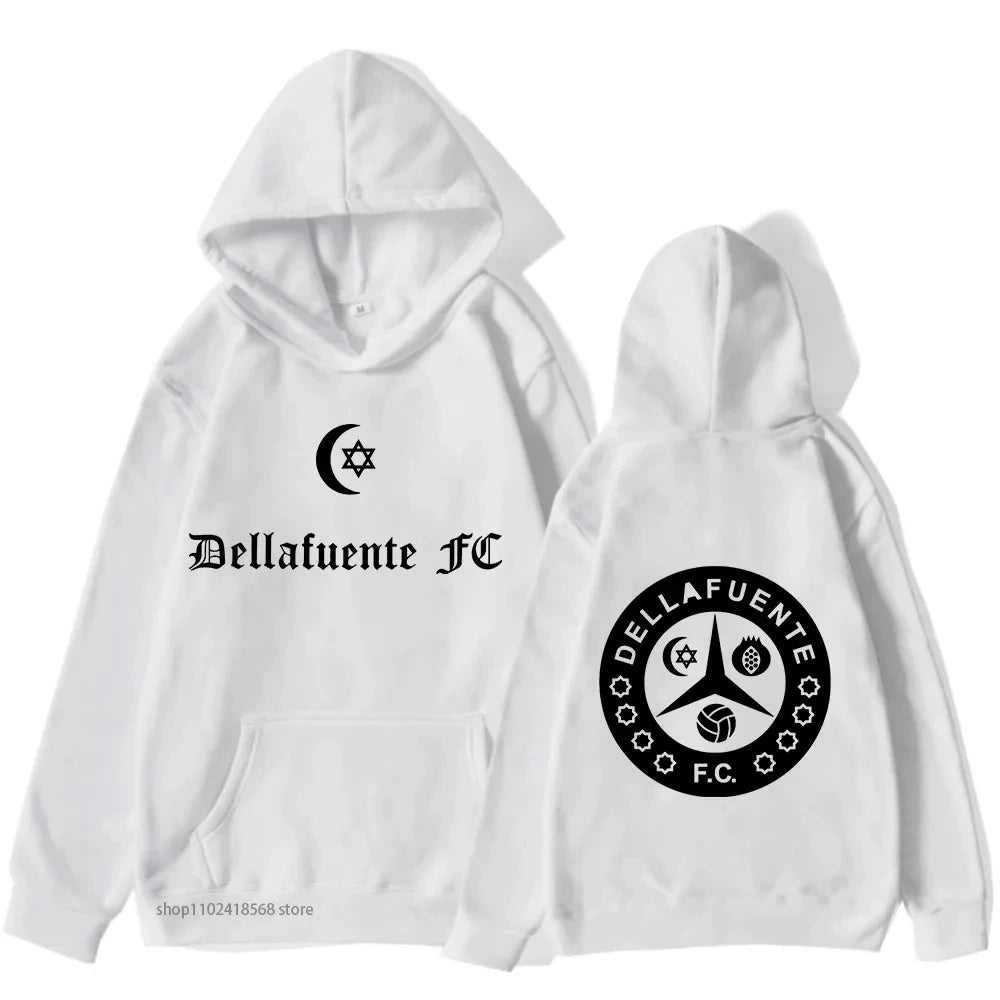 Men Women Dellafuente Hoodie Fashion Cotton Sweatshirt Print Oversized Pullover Hoodies Female Winter Hip Hop Top Brand Clothing