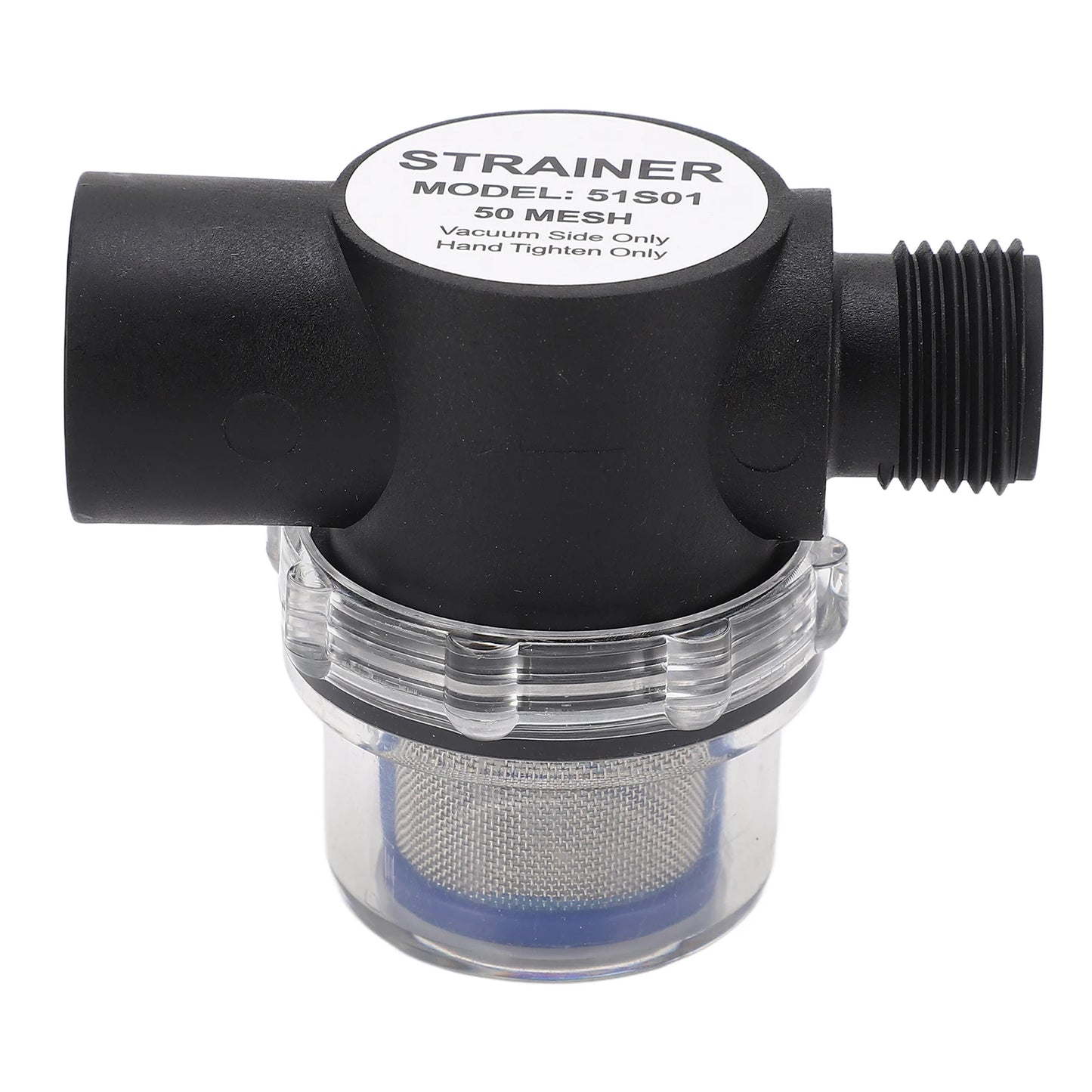 1/2in‑14 Female Thread Inline Water Filter 50 Mesh Screen Water Strainer For Ships Yachts RVs Pipeline Water Pump Strainer
