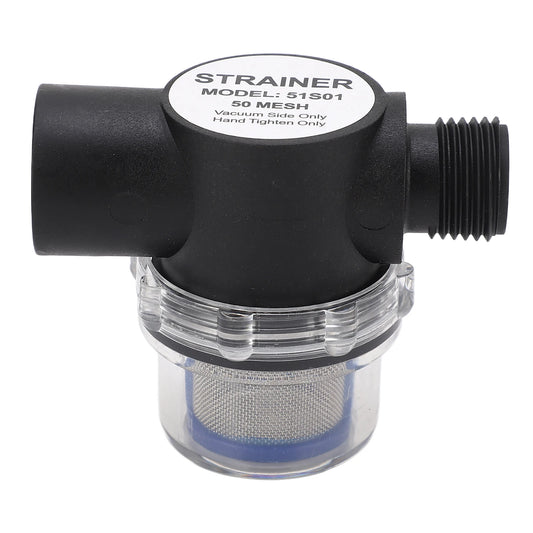 1/2in‑14 Female Thread Inline Water Filter 50 Mesh Screen Water Strainer For Ships Yachts RVs Pipeline Water Pump Strainer