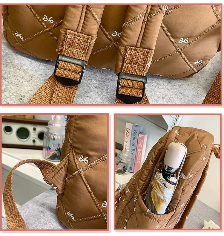 New Large Capacity Children's School Backpack Lightweight Bow Students Schoolbag School Bags Boys Girls Tutoring Bag Laptop Bag
