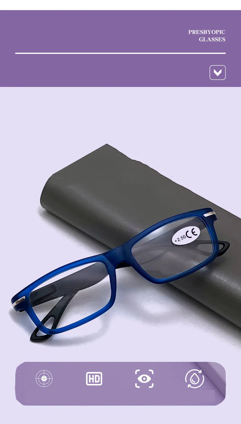 Reading Glasses For Men And Women High Definition Fashion Square Simple New Reading Glasses TY616