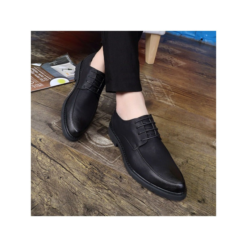 Men's Formal Dress Shoes Simple Lace-up Style