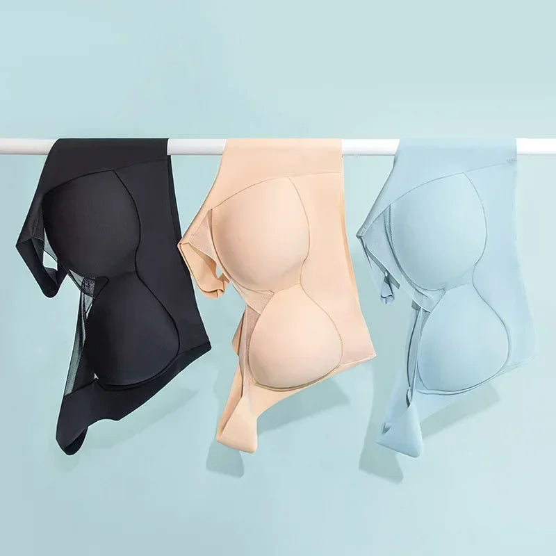 Soft Support Seamless Underwear Comfortable Gathering No Steel Ring Collection Light Thin Breathable Bra Style