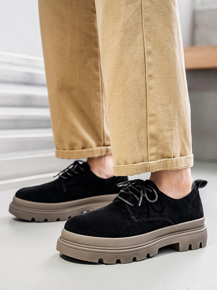 Men's Thick Soled Business Casual Shoes Are Fashionable Versatile and Simple Men's Formal Shoes
