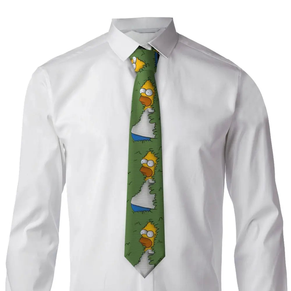 Personalized The S-Simpsones Homer Neck Ties Men Formal Silk Wedding Neckties
