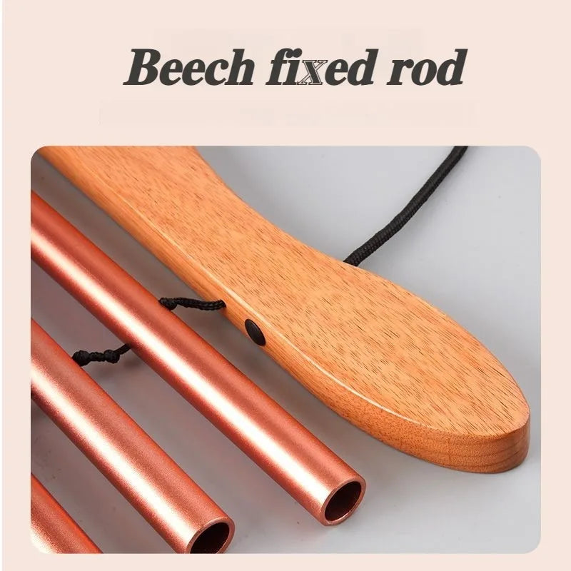 Hand-cranked Metal 9-tone Sound Beam Yoga Meditation Swinging Wind Chime Portable Healing Musical Instruments Percussion