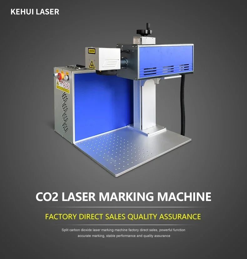 China Manufacturer Separate Type Co2 Lasermarking Machine 30w 50w Desktop Split Co2 Laser Marking Machine Price