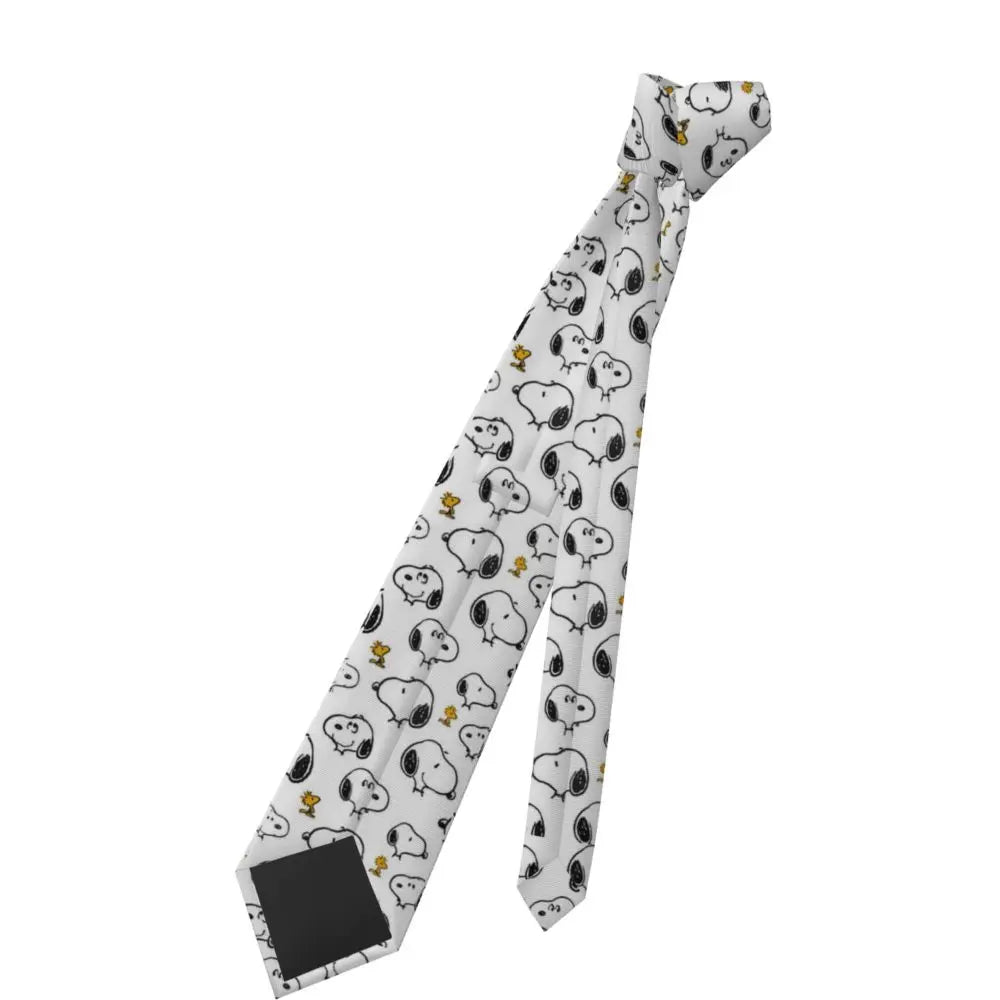 Personalized Fashion S-Snoopys Neckties Men Silk Cartoon Office Neck Tie