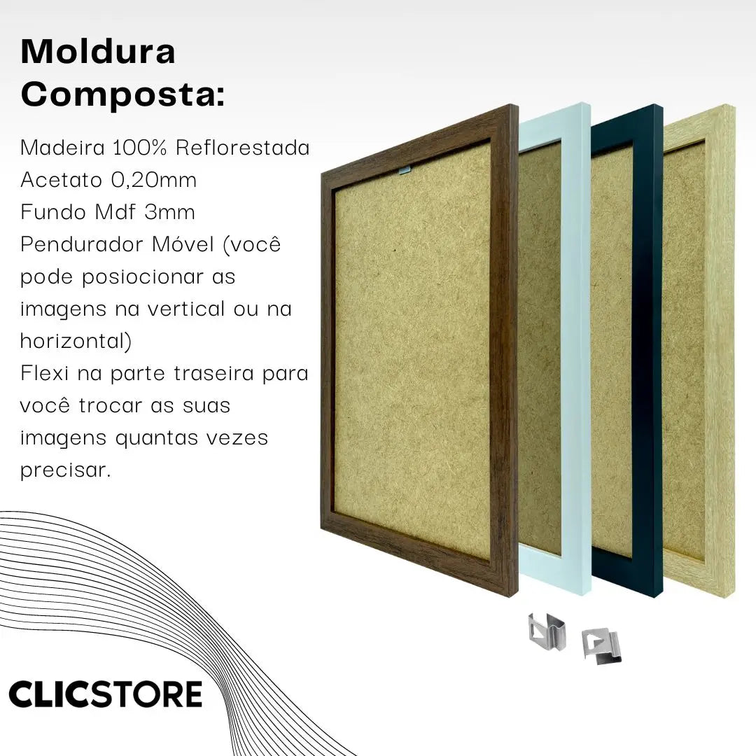 Kit 05 A3 30x42cm Frames With Acetate and Frames For Frames Certified Diplomas Photos