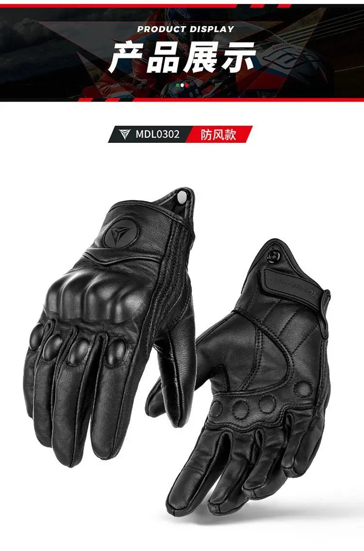 Motorcycle Gloves Waterproof Windproof Winter Warm Summer Breathable Touch Operate Guantes Moto Fist Palm Protect