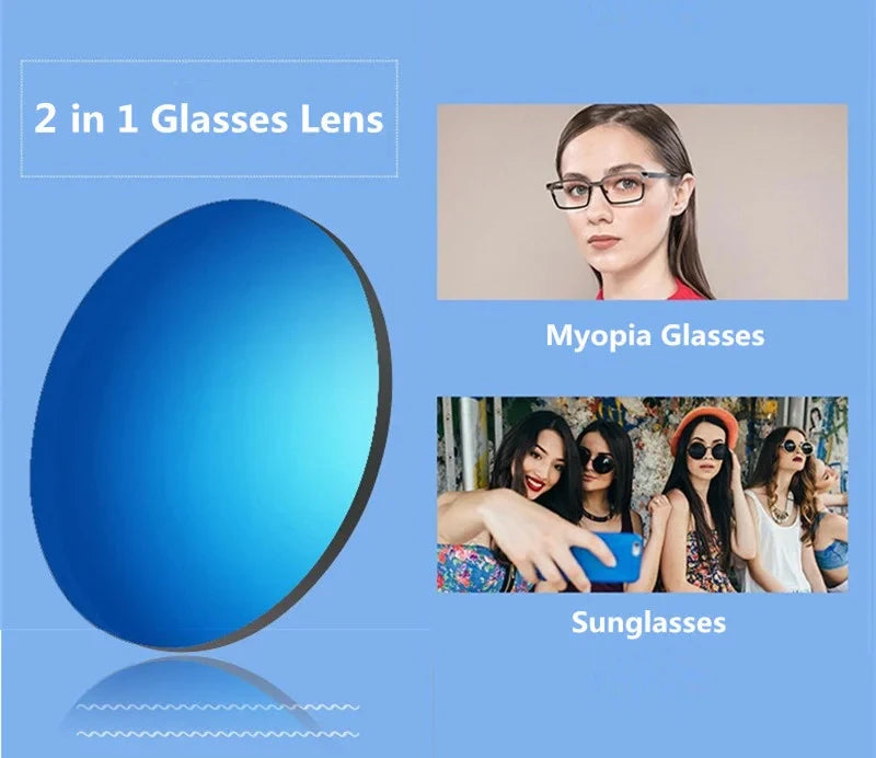 Polarized Optical Sunglasses Lenses 1.56 1.61 1.67 Mirror Prescription Myopia Aspheric UV400 Driving Sun Glasses colorful Lens