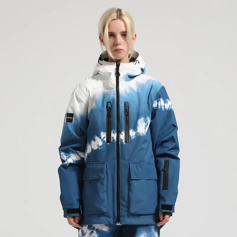 Winter New Skiing Jackets Thickened Warm Winter Clothes Outdoor Sport Waterproof Jackets Loose Couple Snow Coats Snowboard Tops