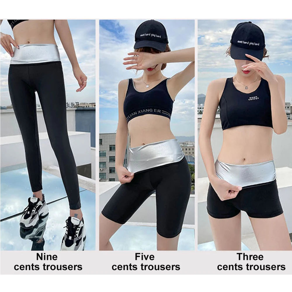 Sauna Sweat Pants for Women High Waist Slimming Shorts Compression Thermo Workout Fitness Thighs Body Shaper