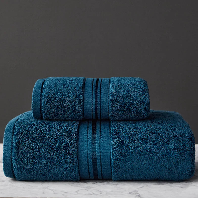 Egyptian Cotton Bath Towels Towels Combed Face Towels Set or Individually Suitable for Sports Travel Home Hotel and Bathroom Use