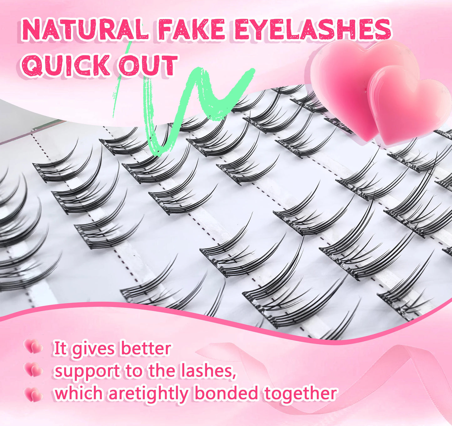 Jen Lily Glue-free False eyelashes: A Lazy Person's Trilogy - Natural and Seamless Beginner's Sunflower Eyelashes