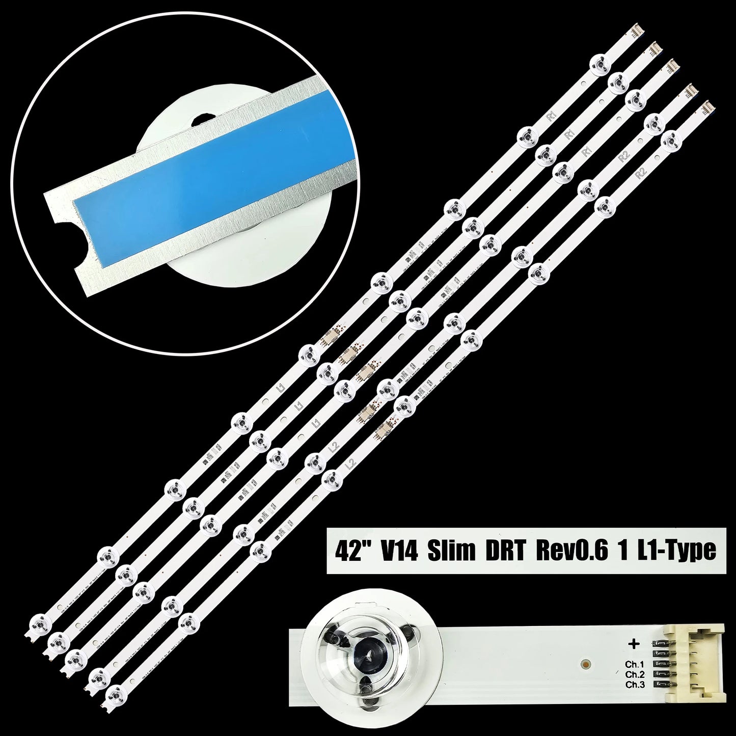 LED Strip For 42'' V14 Slim DRT 42LB674V 42LB750T 42LB6800 42LB670T 42LY970H 42LB700V 42LB671V 42LB670V 42LB673V 42LB676V