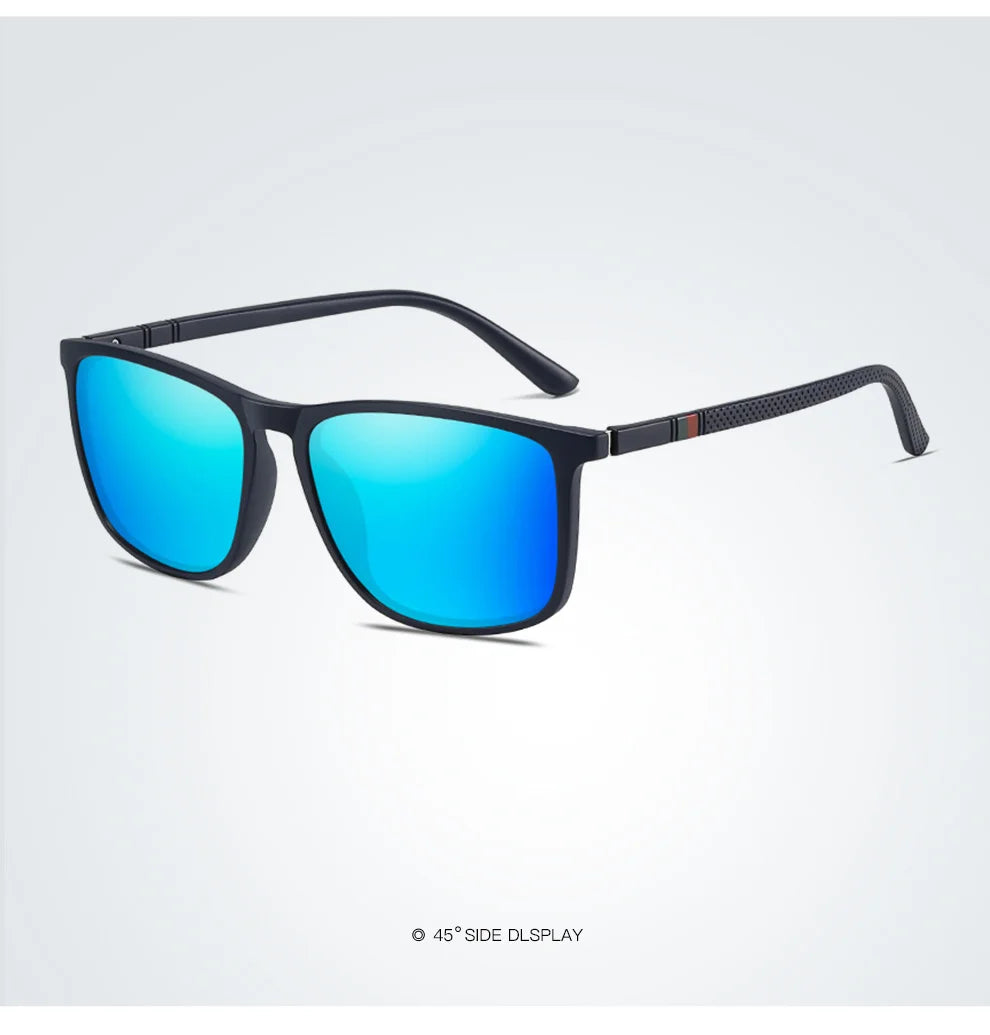 Luxury Men Women Driving Travel Polarized Sunglasses Fashion Brand Design Square Vintage Sun Glasses TR90 Frame Eyewear UV400