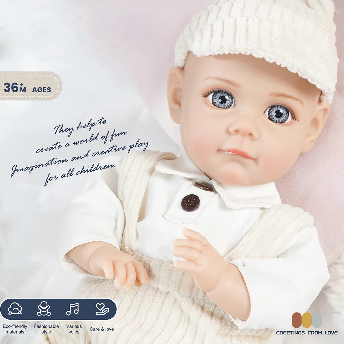 Bebe Reborn Doll 14 Inch 35CM  Boy Baby Doll With Fashion Clothes Soft Skin Cotton Body Lifelike Realistic Baby Children Gift