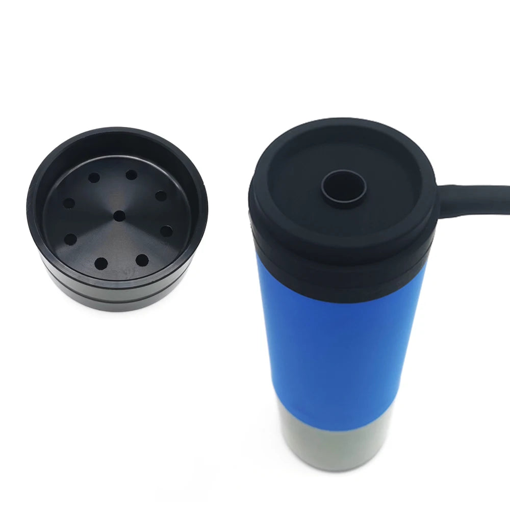 Portable Arabic Hookah Cup Car Shisha Set Indoor Outdoor with Protective Cover Small Narguile Chicha Soft Touch Hookah Gift New