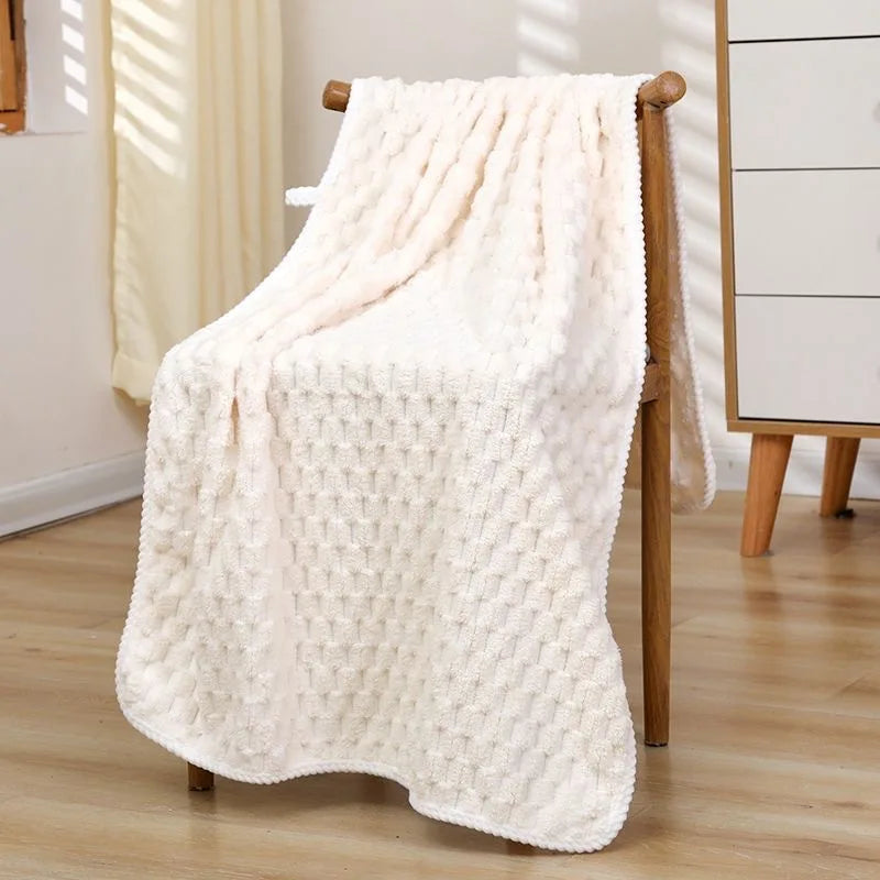 70x140cm Bath Towels Coral Fleece Ultra Absorbent Waffle Weave Soft Absorption Quick Dry Polyester Spa Gym Towels Unscented