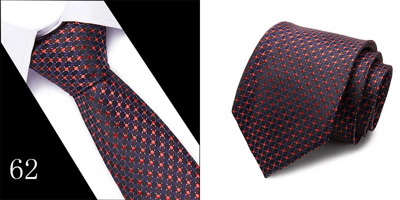 Hot Sale Necktie Man 7.5 cm Silk Tie Solid Color Gravatas Suit Accessories Fit Wedding Holiday Party