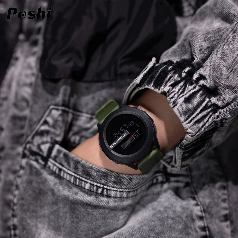 Sport Electronic Watch for Man Luxury Digital Wristwatch Stopwatch Luminous with Date Week Waterproof Men Watches