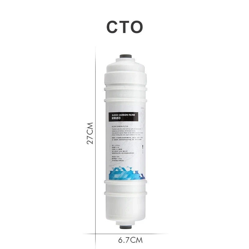 Waternoble 10 Inch Water Filter Replacement PP Cotton & T33 Activated Carbon Filter Chlorine Removal Water Purification System