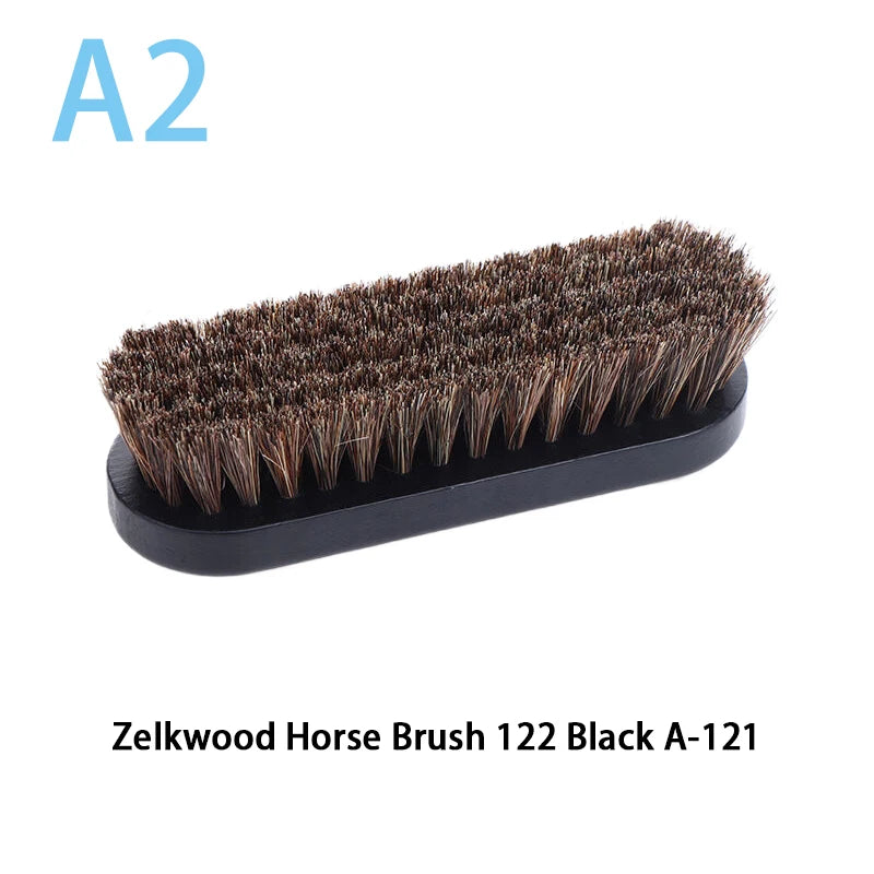 Handle Details Polishing And Cleaning Brush Horse Hair Wood Brush Leather Shoe Care And Cleaning Shoe Brush