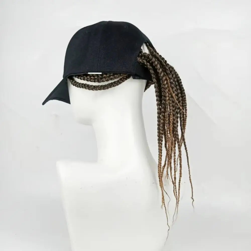 Baseball Cap Wig Hip Hop Hat Daily Wear Peaked Cap Wig Hair Dreadlocks Cap 35cm Dirty Hair Braid Sun Visor Hats Summer Unisex