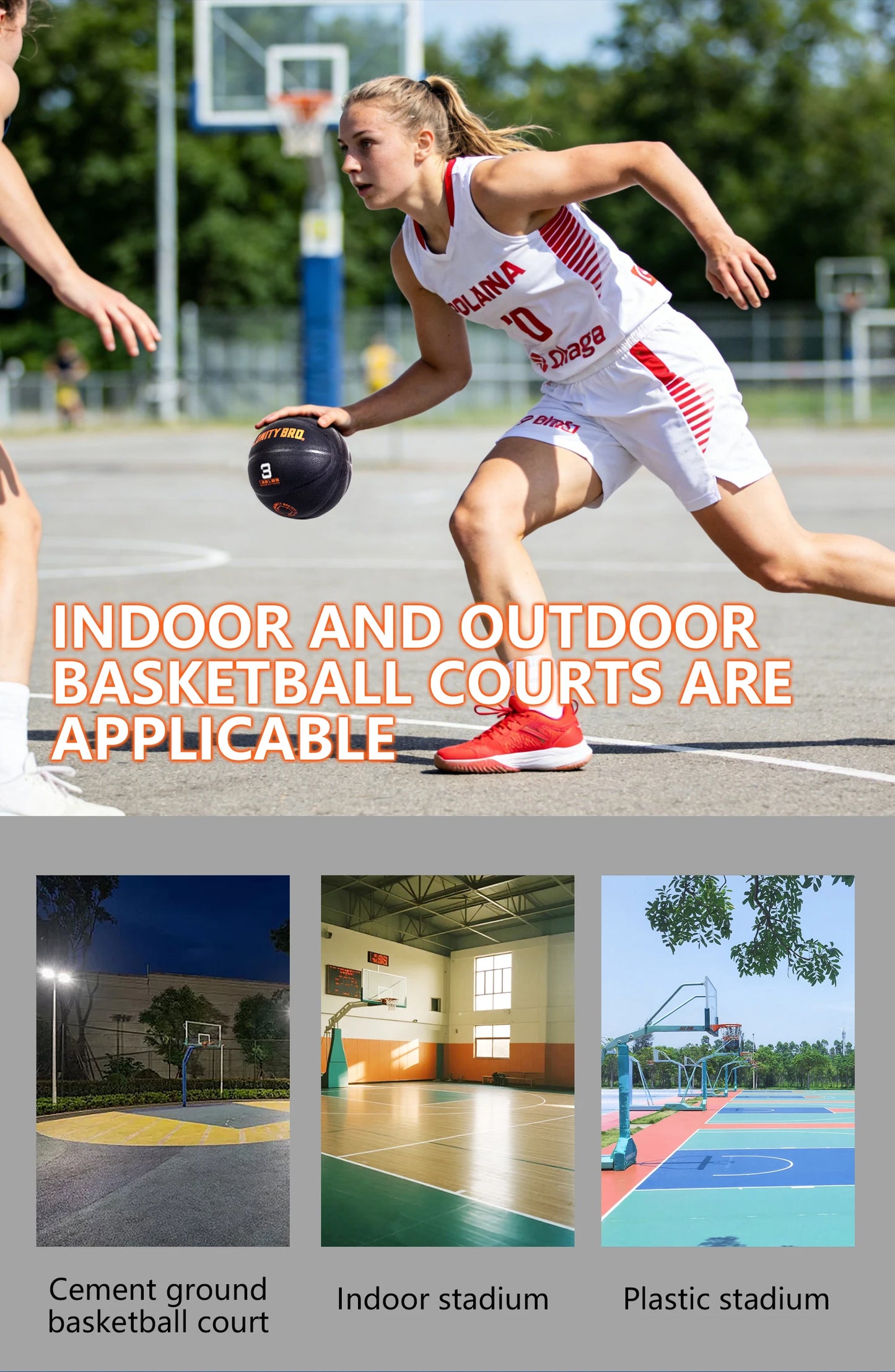Trainer Small Heavy Ball Size 3 Basketball Ball For Indoor & Outdoor – Improve Dribbling, Passing, Handling & Rebounding Skills